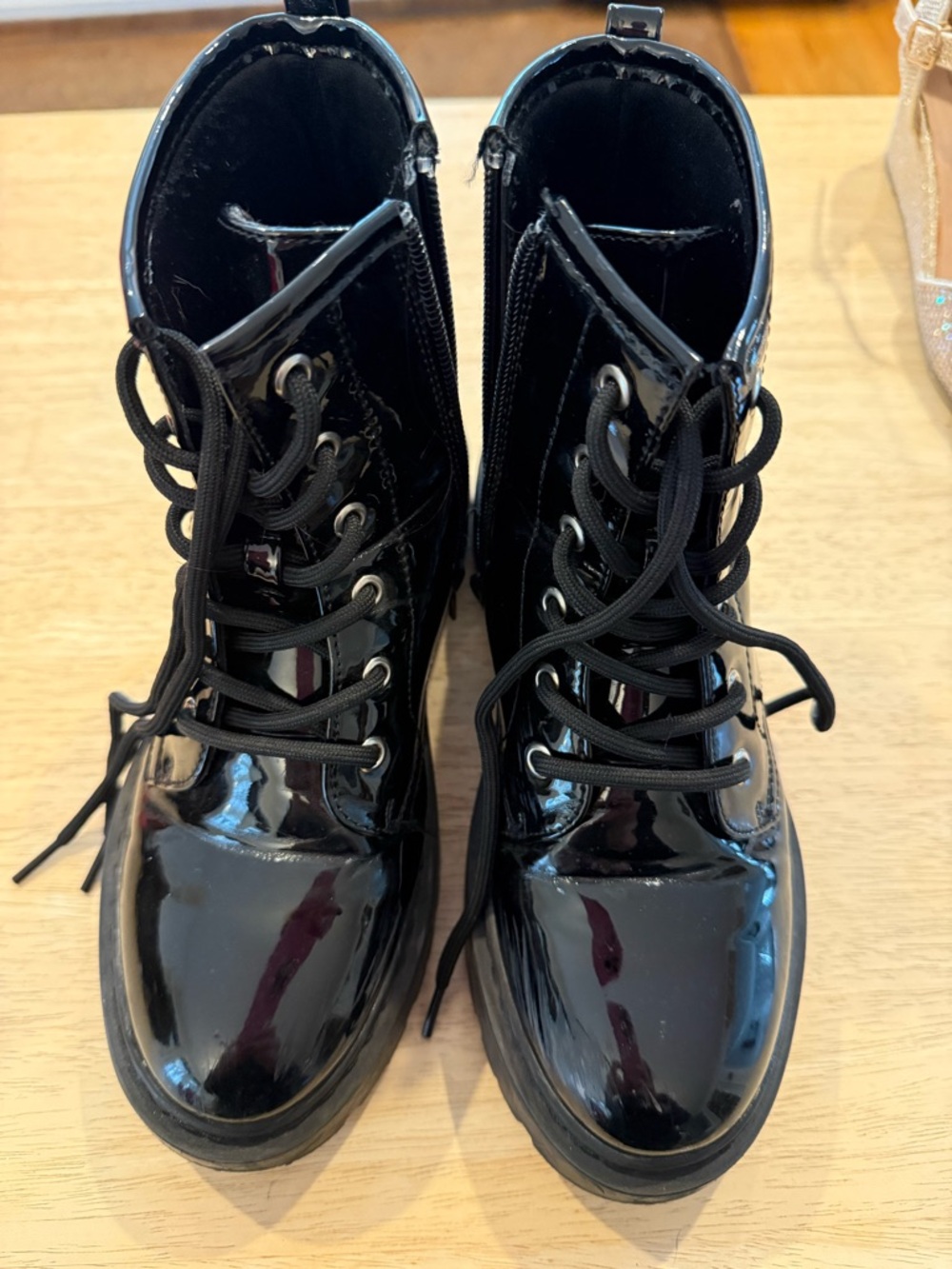 Steve Madden Black Chunky Lug Sole Boot - Rugged Tread